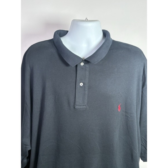 Ralph Lauren Other - Polo Ralph Lauren Polo Shirt Men 4XLT Black Cotton Short Sleeve Red Pony